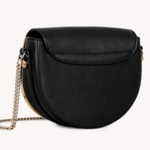 See by Chloe Mara Leather Saddle Crossbody Bag Black - Picture 2 of 11